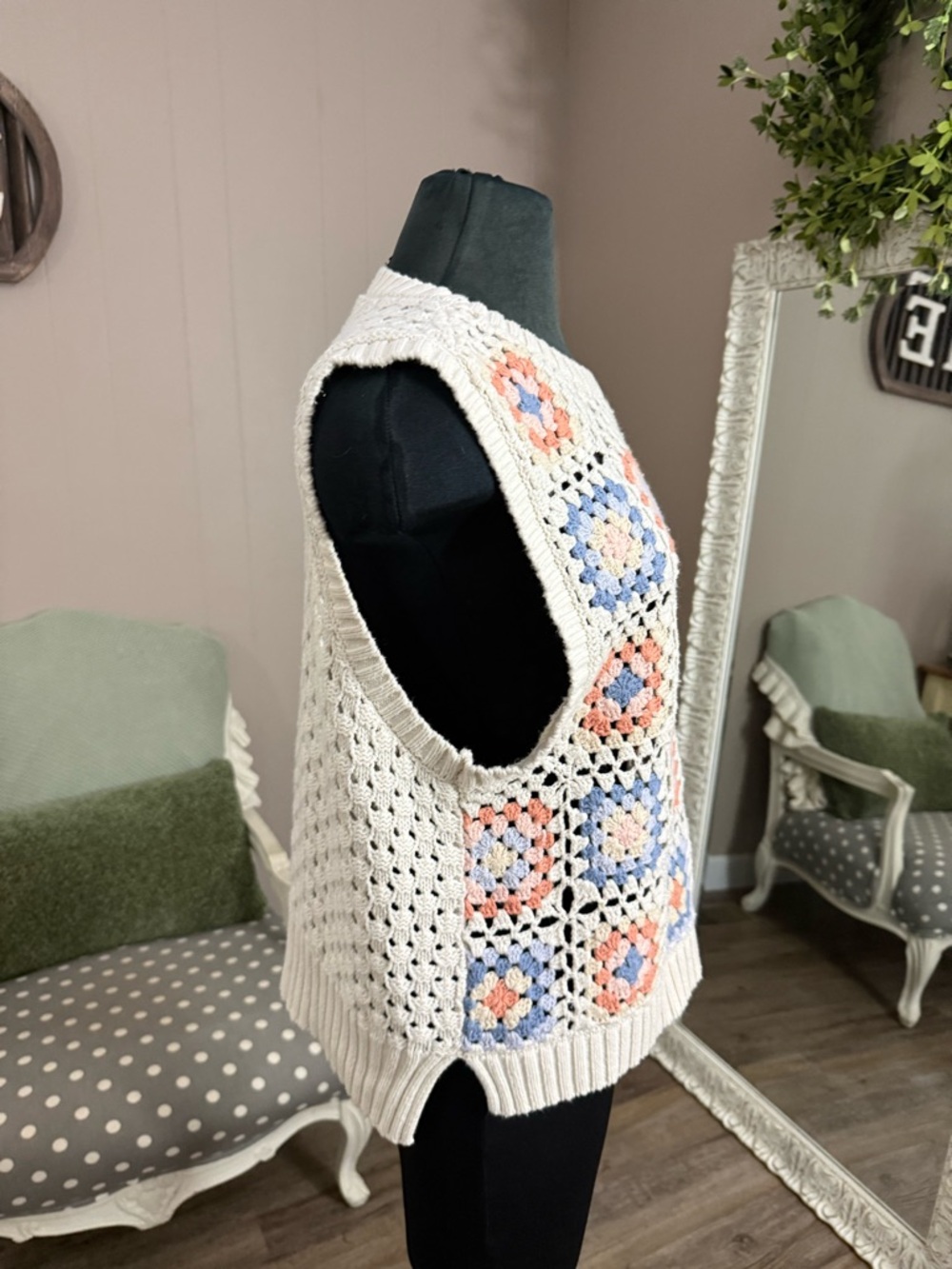 Lucky Brand • Crochet Geo Sweater Tank - Picture 11 of 15